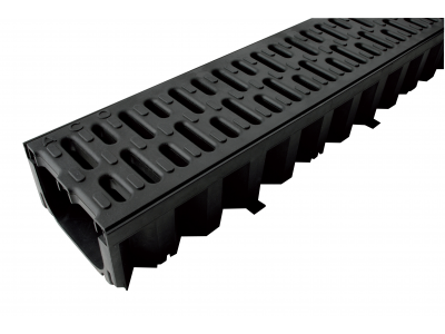 Odvodňovací žľab s roštom 100 cm čierna